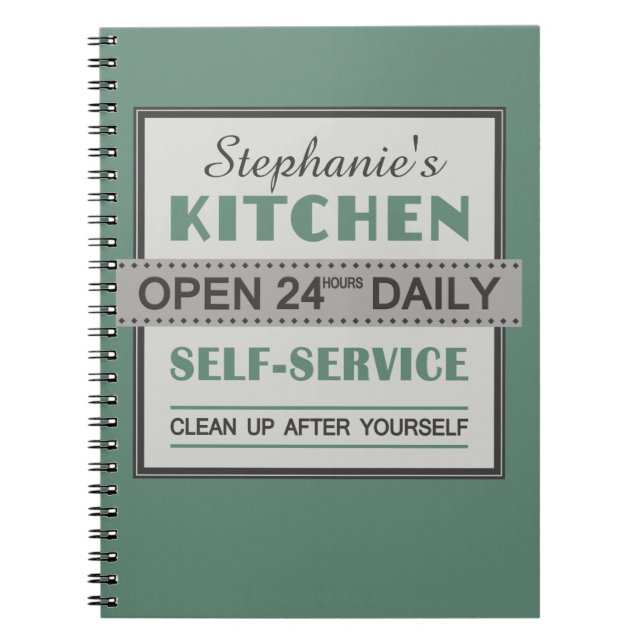 Cuaderno Kitchen – custom name – notebook (Frente)