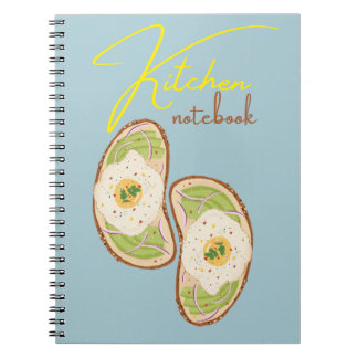 Cuaderno Kitchen Recipe Notebook for Home Cooks and Food 