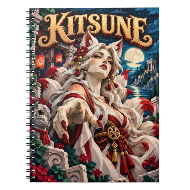Cuaderno Kitsune, Monstruo de Corte de Papel (Frente)