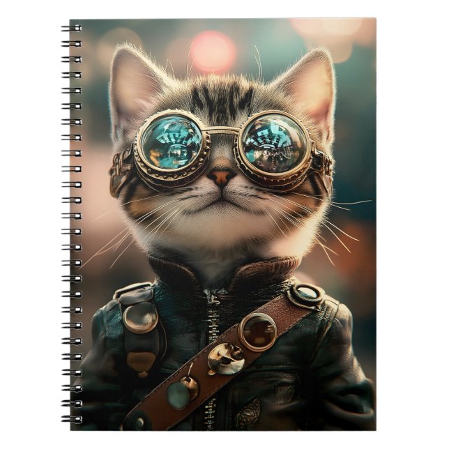 Cuaderno Kitten Gato Gato Adorable De Acero Caliente G1 (Frente)