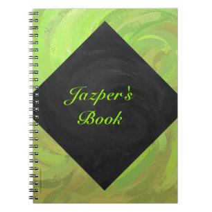 Cuaderno Kiwi Bash Verde y Monograma Negro