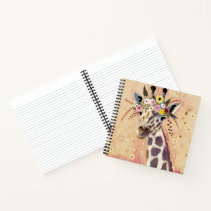 Cuaderno Klimt Giraffe   Adornadas En Flores