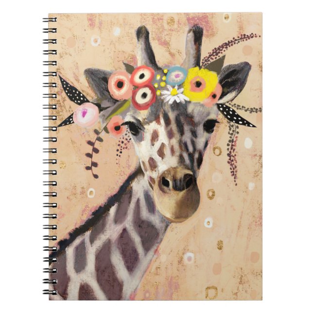 Cuaderno Klimt Giraffe | Corona De Flores (Frente)
