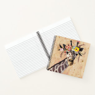 Cuaderno Klimt Giraffe   Corona De Flores