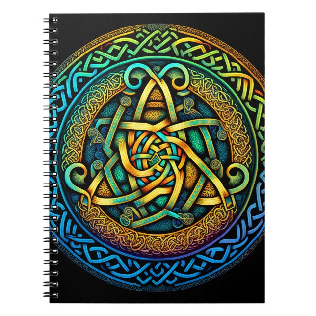 Cuaderno Knot Celtic Colorful Knotwork (Frente)