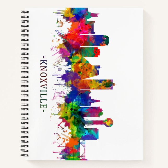 Cuaderno Knoxville Tennessee Skyline (Anverso)