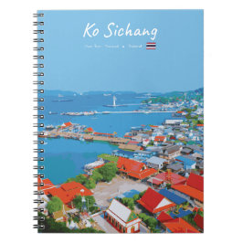 Cuaderno Ko Sichang, Tailandia - Vista vibrante del puerto