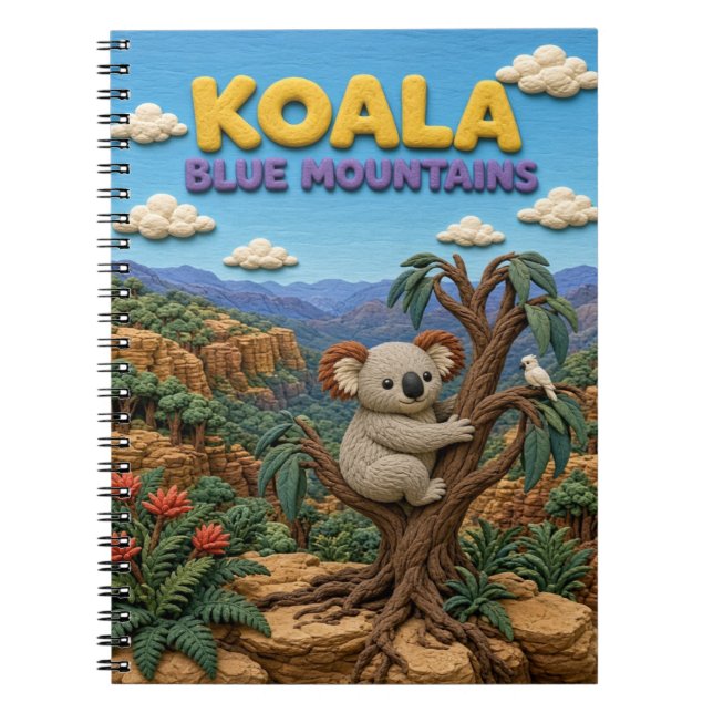 Cuaderno Koala Blue Mountains Moderno KlayKoo (Frente)