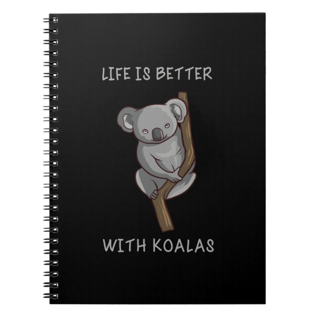 Cuaderno Koala - La Vida Es Mejor Con Koalas (Frente)
