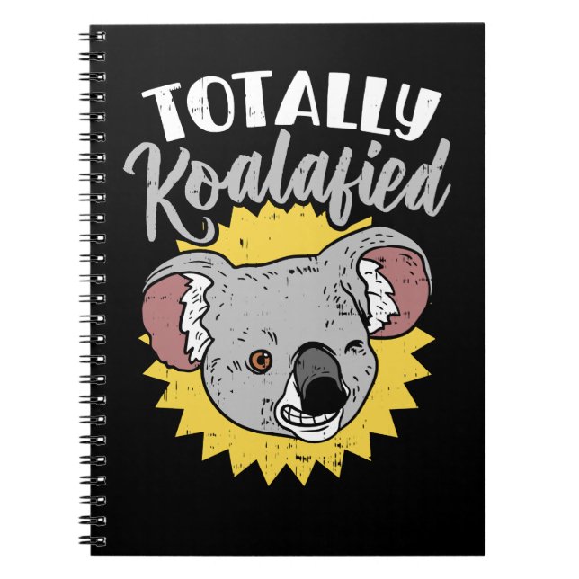 Cuaderno Koala Lleva El Humor Punny Totalmente Koala Be (Frente)