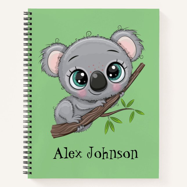 Cuaderno Koala personalizado (Anverso)