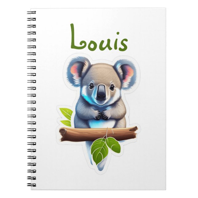 Cuaderno Koalabär auf Bambus (Frente)
