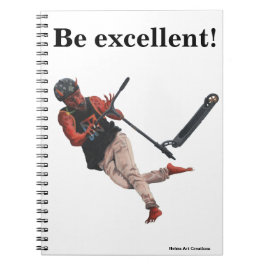 Cuaderno Kobold Kick Scooter Tricks Fantasy Spiral Notebook