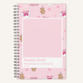 Cuaderno Kogal-Inspired Pink Hearts & Teddy Bear Keychains