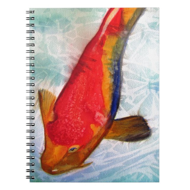 Cuaderno Kohaku Koi arte acuático japonés de peces (Frente)