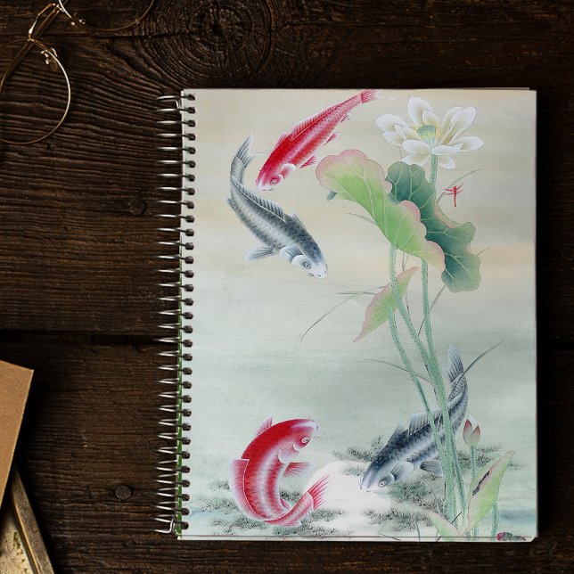 Cuaderno Koi Fish con Lotus (Subido por el creador)