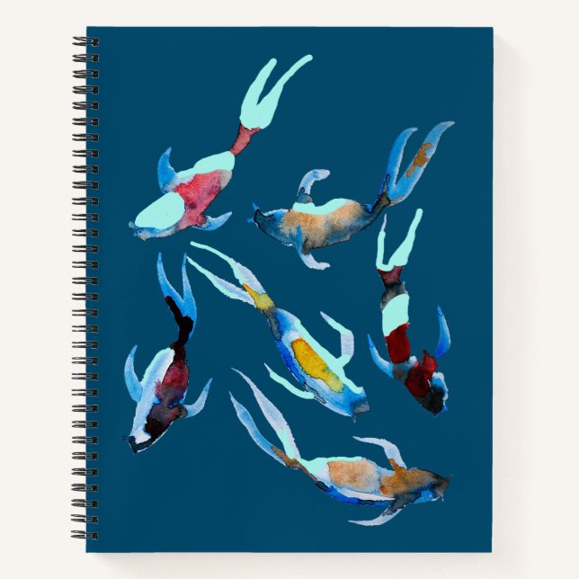 Cuaderno Koi Fish watercolor (Anverso)
