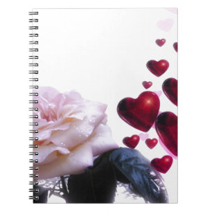 Cuaderno koi nupcial de los corazones del corazón de las