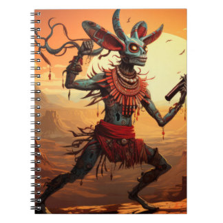 Cuaderno Kokopelli Bailando Al Borde Del Cliff
