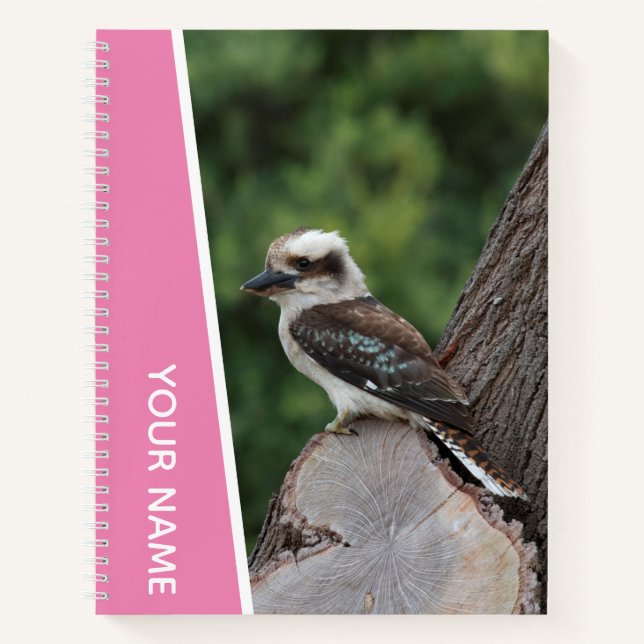 Cuaderno Kookaburra Australia Laughing Bird, Pink (Anverso)
