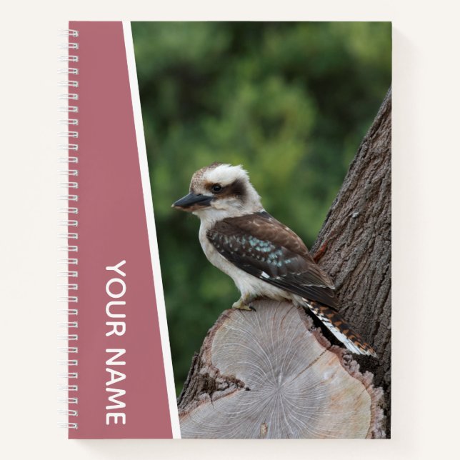 Cuaderno Kookaburra Australia Laughing Bird, Rosa Gold (Anverso)