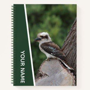Cuaderno Kookaburra Australia Pájaro riendo, Verde