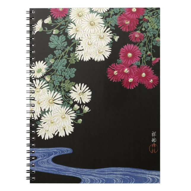 Cuaderno Koson Chrysanthemum Jardín Flores Japonesas (Frente)