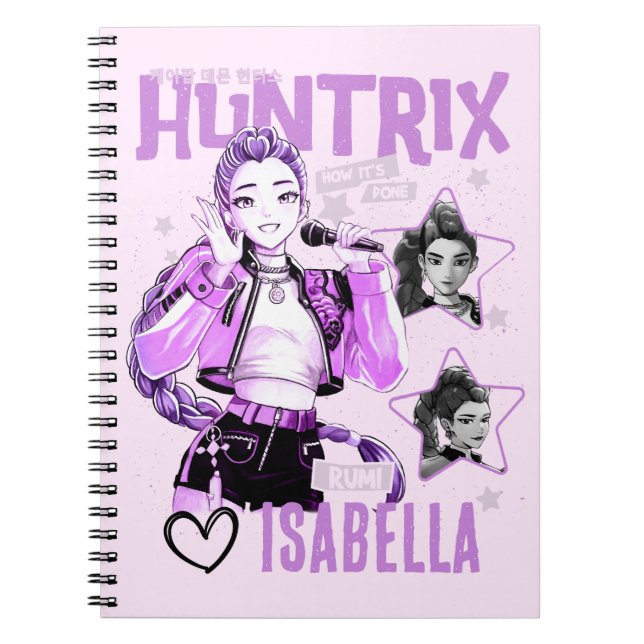 Cuaderno KPop Demon Hunters Notebook, Kids Huntrix (Frente)