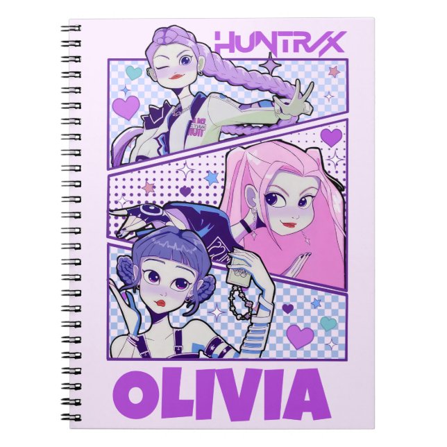 Cuaderno KPop Demon Hunters Notebook, Kids Huntrix (Frente)