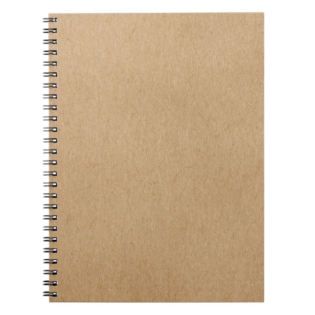 Cuaderno Kraft Sencillo Boho de estilo rústico (Frente)