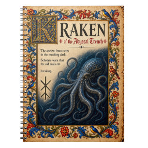 Cuaderno Kraken, Arte de Bestiario Medieval