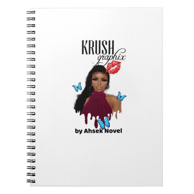 Cuaderno Krush Graphix, por Ahsek Novel Notebook 1 (Frente)