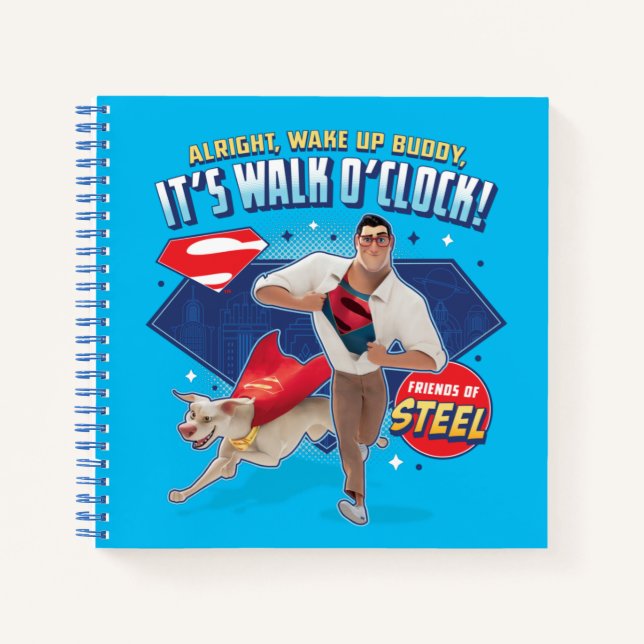 Cuaderno Krypto y Superman - ¡Es Walk O'Clock! (Anverso)