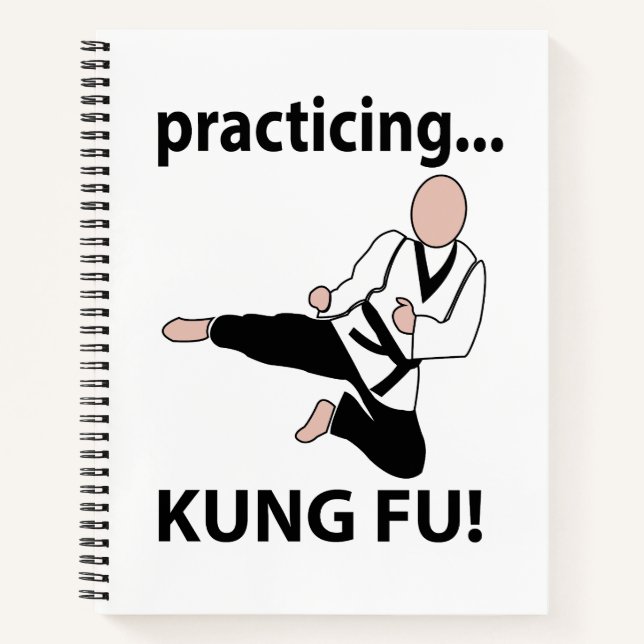 Cuaderno Kung Fu Practicando Kung Fu (Anverso)