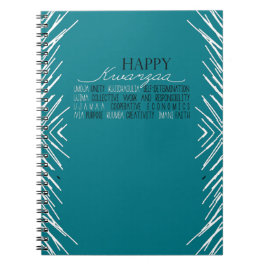 Cuaderno Kwanzaa feliz moderna