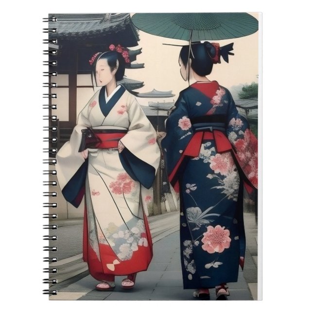 Cuaderno Kyoto Kimono Spring Walk Notebook (Frente)