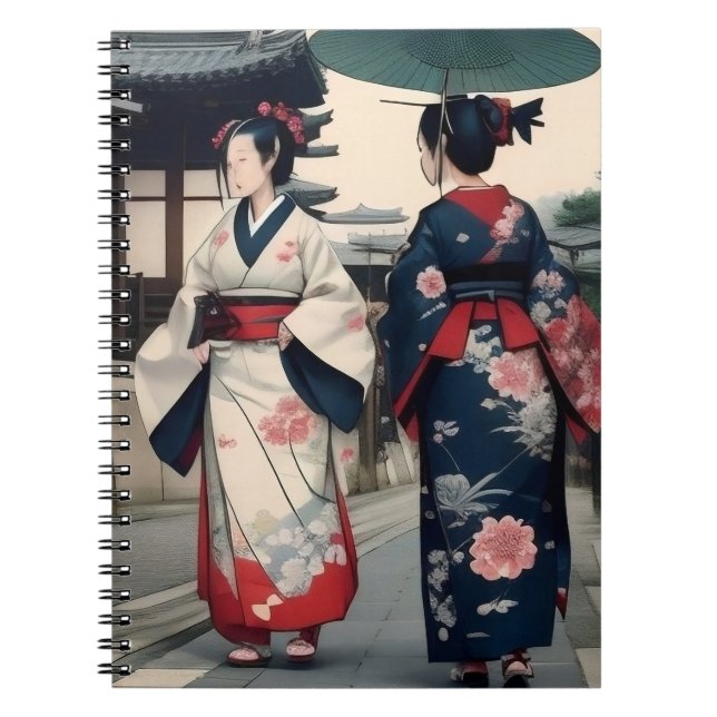 Cuaderno Kyoto Kimono Spring Walk Notebook (Frente)