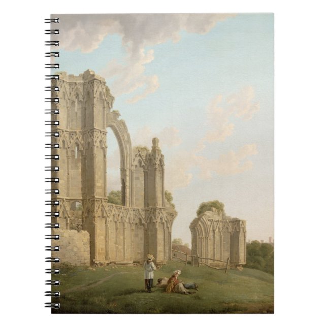 Cuaderno La abadía de St Mary, York, c.1778 (aceite en (Frente)