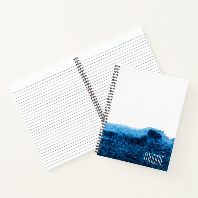 Cuaderno La acuarela azul marino oscuro mínima (Interior)