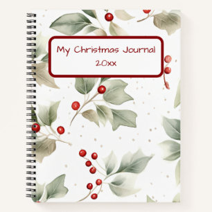 Cuaderno La acuarela de Holly y Berries
