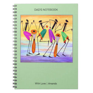 Cuaderno La acuarela de papá expresa felicidad