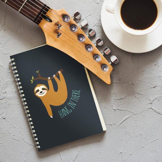 Cuaderno La adorable Sloth "Aguanta ahí" (Subido por el creador)
