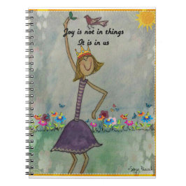 Cuaderno La alegría no está en cosas. Está en nosotros