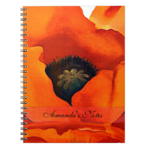 Cuaderno La amapola roja del atontamiento Georgia O'Keefe