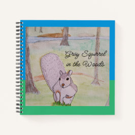 Cuaderno La ardilla gris en los bosques