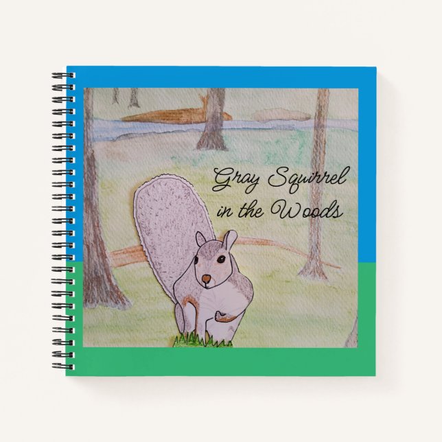 Cuaderno La ardilla gris en los bosques (Anverso)