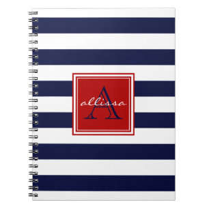 Cuaderno La Armada Monogramada Con Tapa De Avena