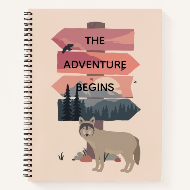 Cuaderno La aventura comienza el Rótulo de viajes después d (Anverso)