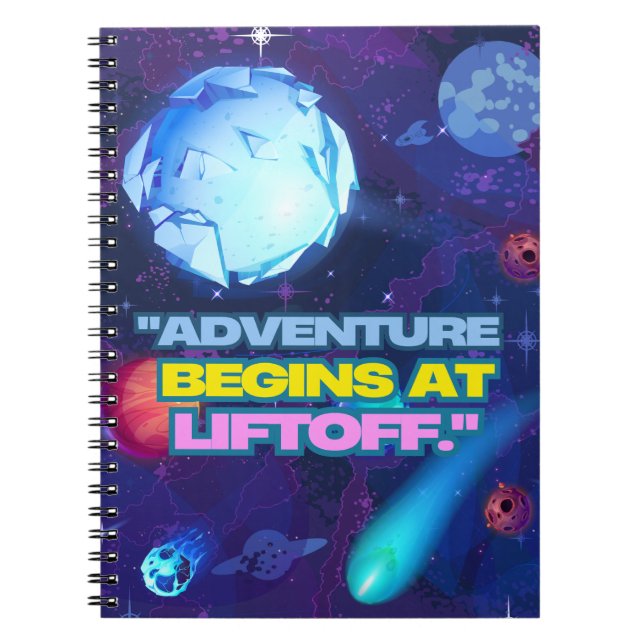 Cuaderno La aventura comienza en el vaso aislante de despeg (Frente)