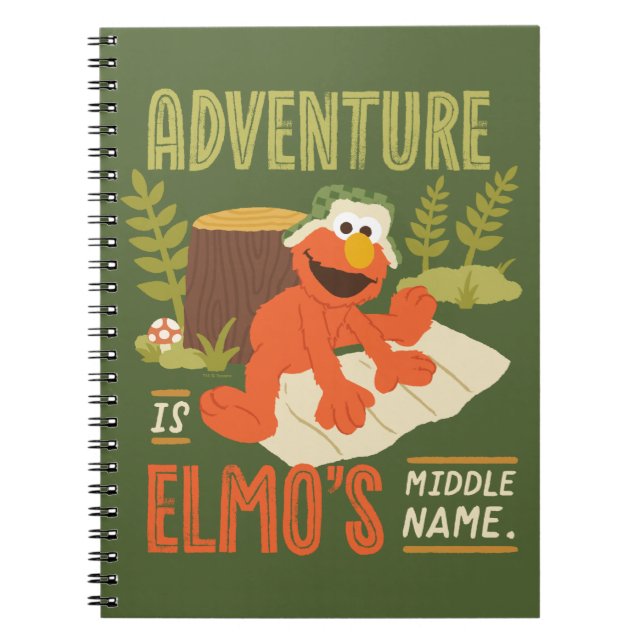 Cuaderno La aventura es el nombre medio de Elmo (Frente)